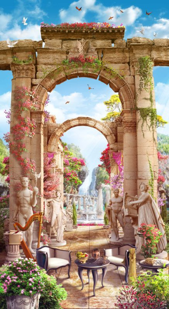 27Antique garden with statues and arches.jpg